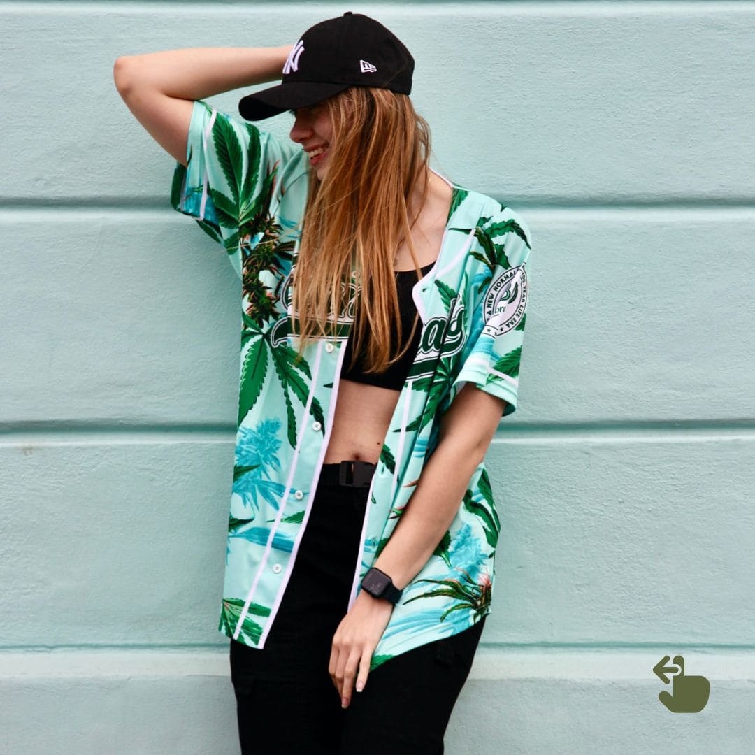 Baseball shirt | Passion (Aloha-style hemp pattern) - Men's/Women's