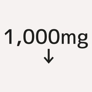 1,000mg~