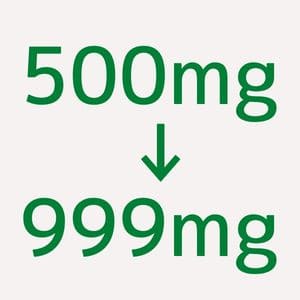 500mg~999mg