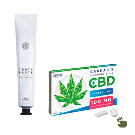 [￥236 OFF] Mouth Care Set: CBD Toothpaste + CBD Gum
